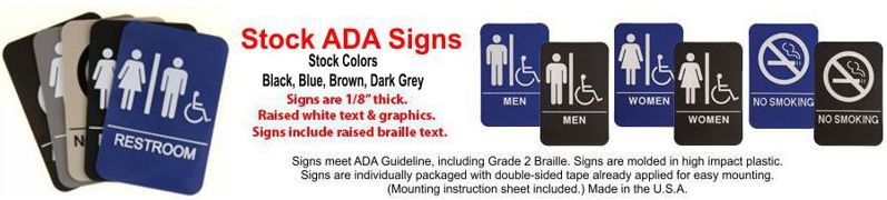 tock ADA Signs
ada sign requirements
ada compliant signs
custom ada signs
ada guidelines signs
ada signs wholesale
ada bathroom signs
ada signs online
office depot